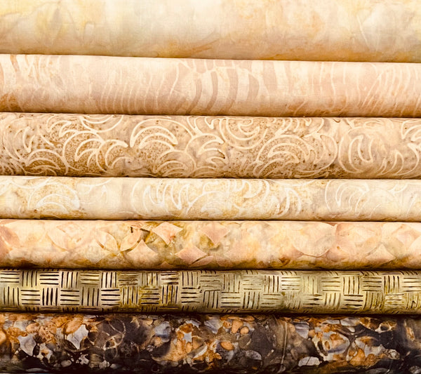 Surf and Sand 15 Batik Fat Quarters