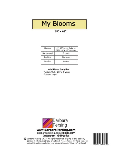 My Blooms Digital Pattern
