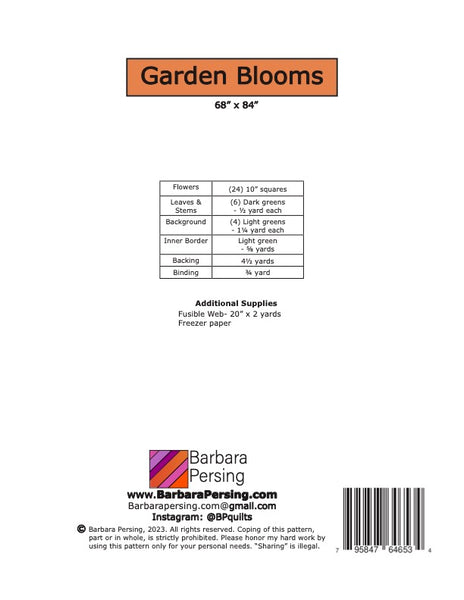 Garden Blooms Digital Pattern